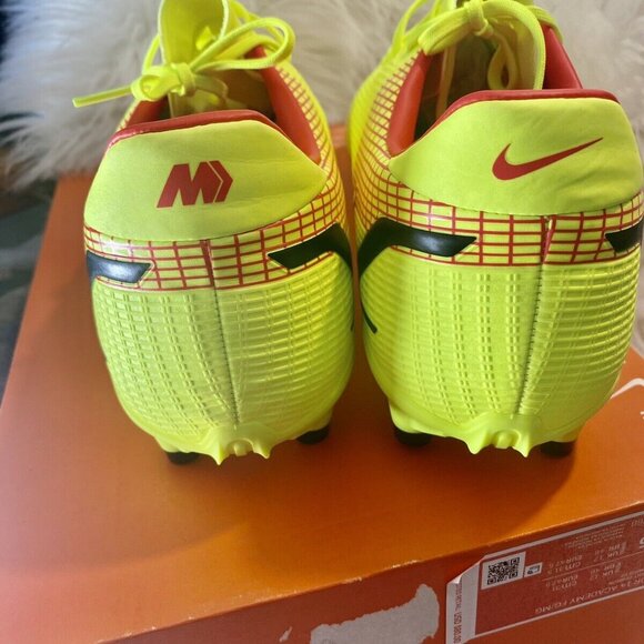 NEW Nike Mercurial Vapor 14 Academy FG MG Volt Green Cleats CU5691-760 Men's 13 - Picture 6 of 9